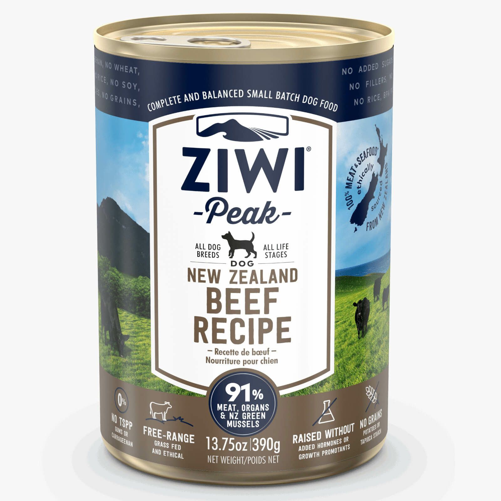 ジウィピーク　ドッグ缶　NZグラスフェッドビーフ